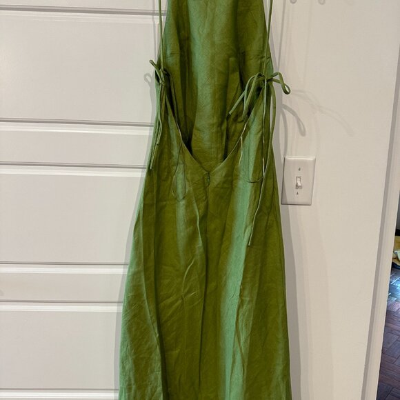Reformation Green Backless Dress - Picture 6 of 10